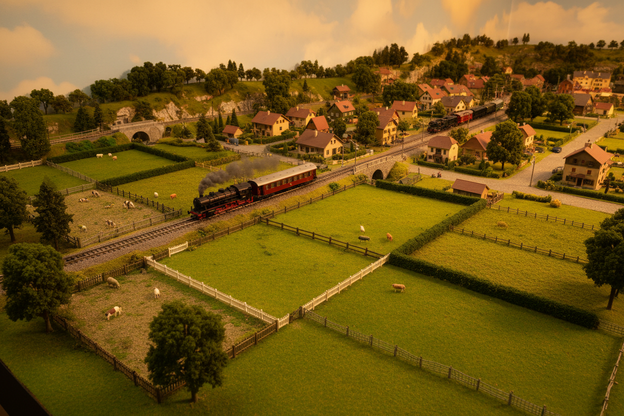 Weidezaun Spur N Modellbahn Zaun 40 Stck, Zubehör kompatibel mit Faller Fleischmann, 3D Druck Miniatur Zaun Set, Maßstab 1:160, je 88mm