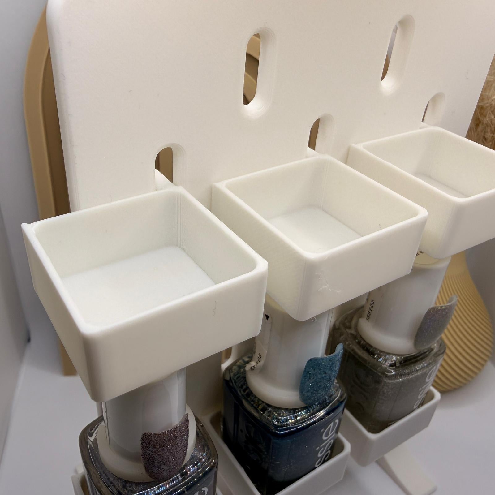 Nagellack Halterung kompatibel mit Ikea Skadis | Organizer für eckige Flaschen wie Essie | Nagellack schön aufbewahren