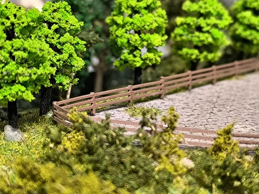 Weidezaun Spur N Modellbahn Zaun 40 Stck, Zubehör kompatibel mit Faller Fleischmann, 3D Druck Miniatur Zaun Set, Maßstab 1:160, je 88mm