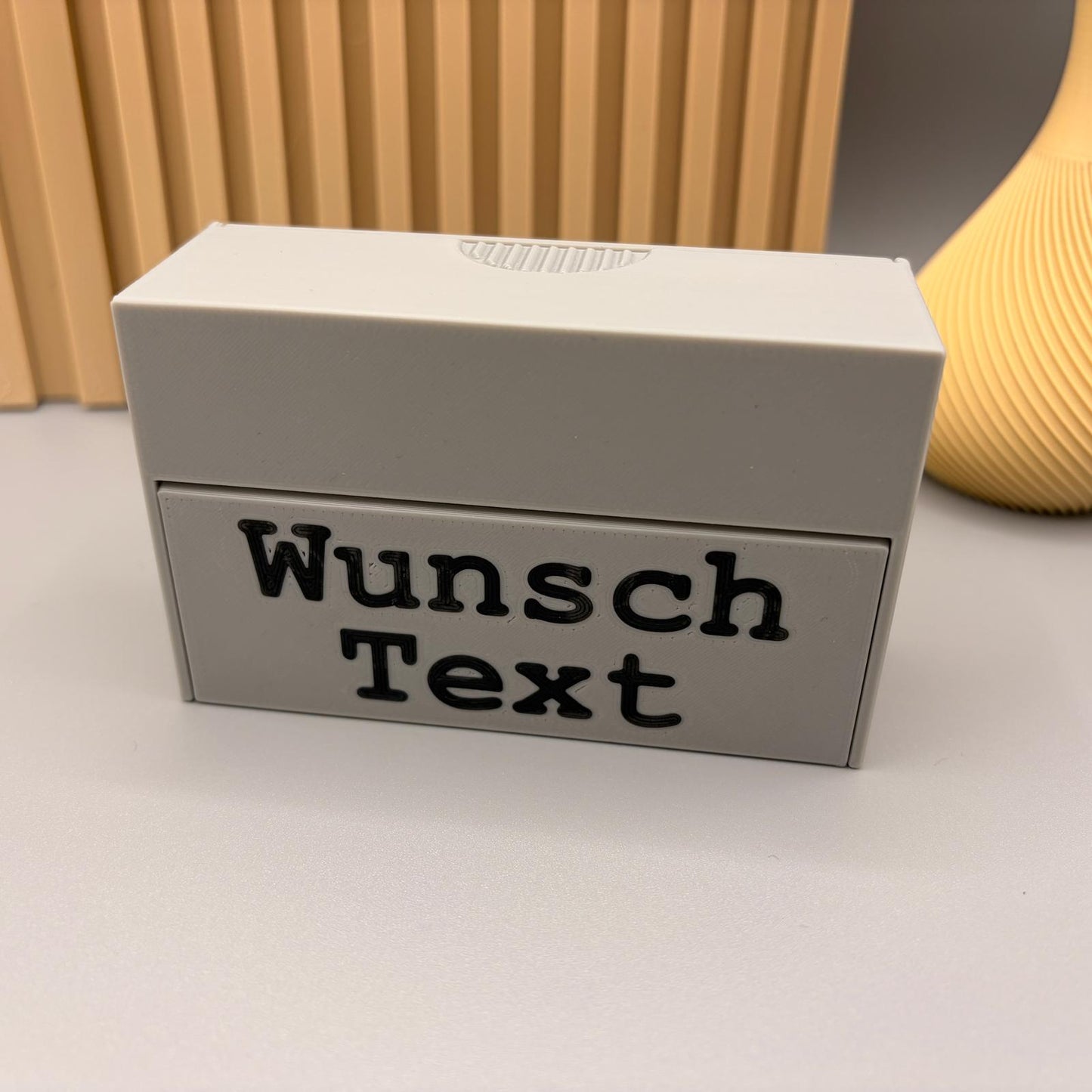 Visitenkartenhalter personalisiert 3D Druck mit Wunschname | Visitenkartendose Standard Visitenkarten EU | Wunschtext | Visitenkartenetui