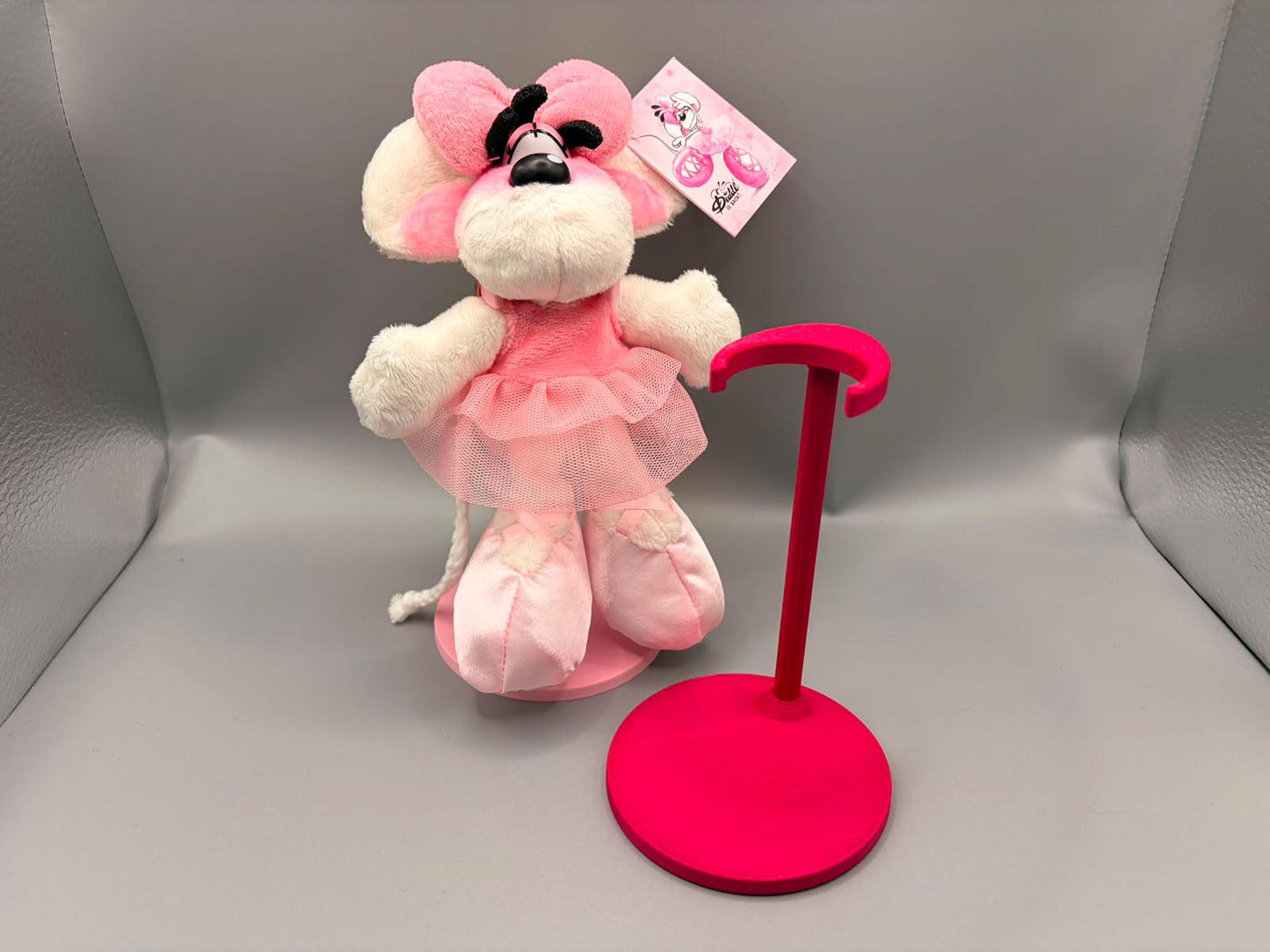 Halter für 15cm Diddl Maus Schlüsselanhänger Plüschtiere | Kompatibel mit Plüschtieren aus 90er/2000er und Diddl is back | Farbe wählbar