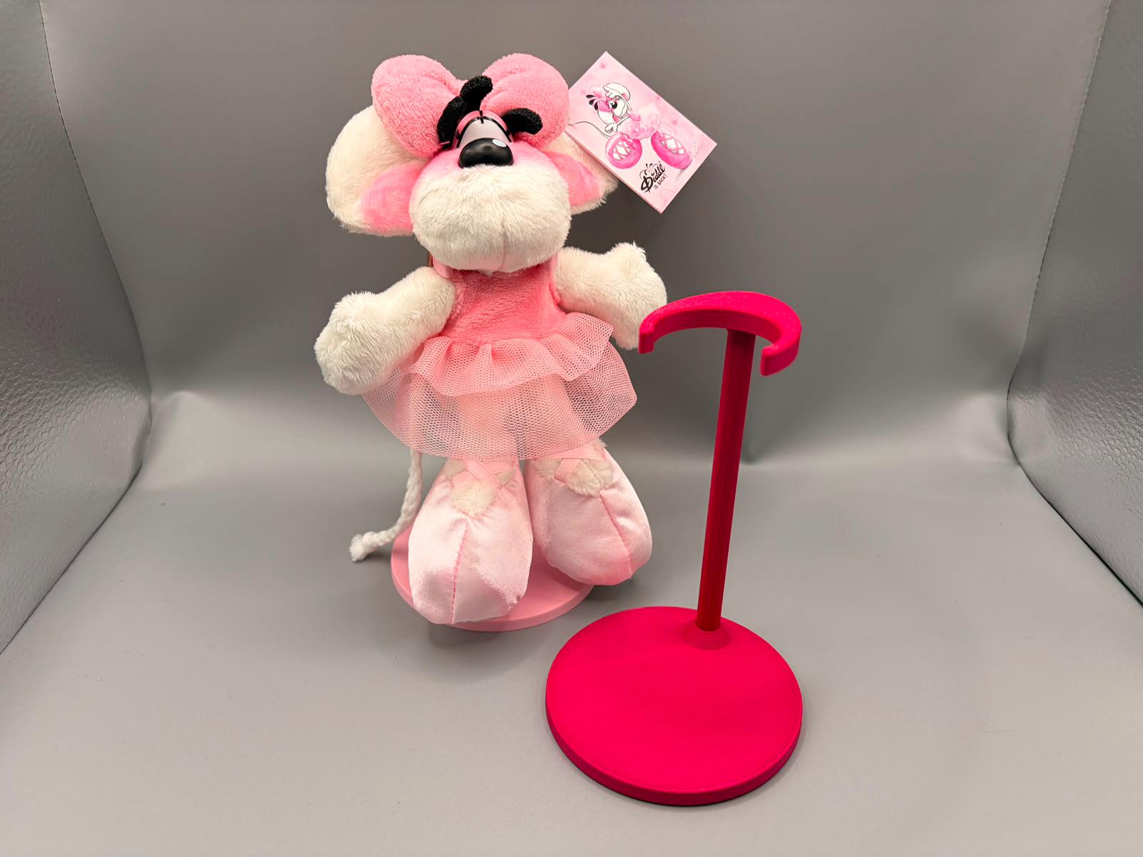 Halter für 15cm Diddl Maus Schlüsselanhänger Plüschtiere | Kompatibel mit Plüschtieren aus 90er/2000er und Diddl is back | Farbe wählbar