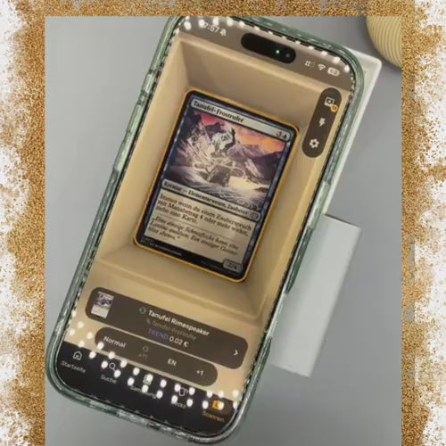 MTG | TCG Scan Box | Karten Scanner für TCG kompatibel mit Magic Pokémon Yu-Gi-Oh | für Smartphone Apps wie ManaBox, Collectr | Card Slinger